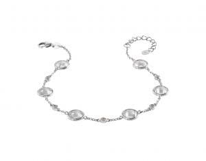cubic zirconia bracelet - silver bracelet - HC Jewellers