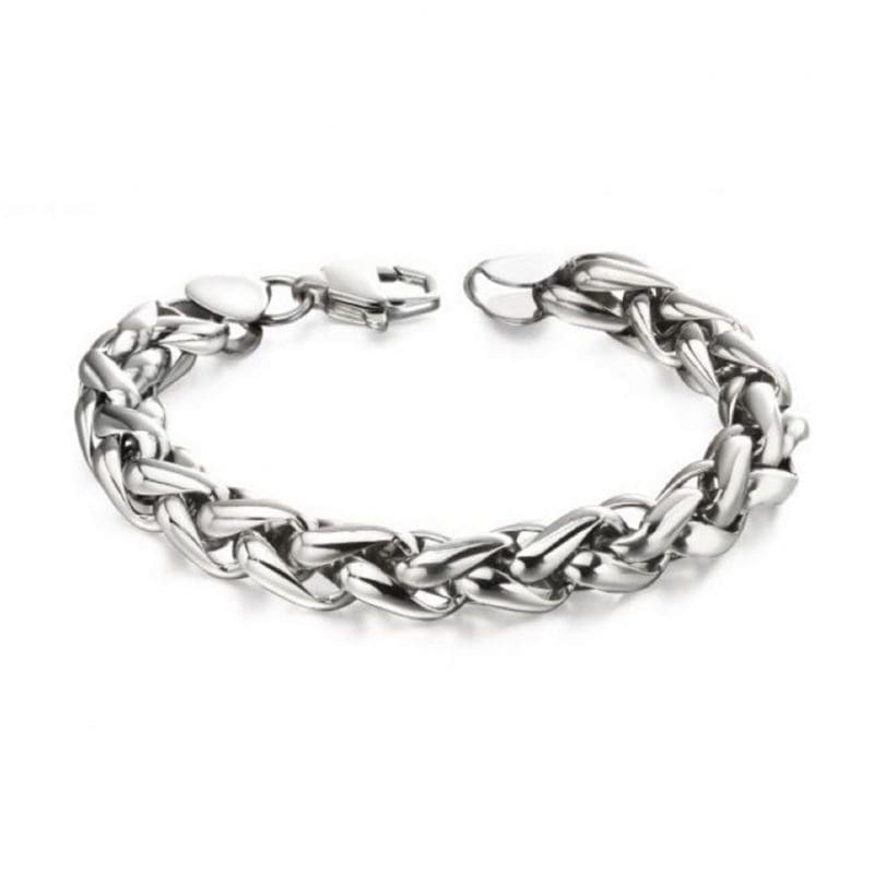 Fred Bennett Steel Twisted Link Bracelet 