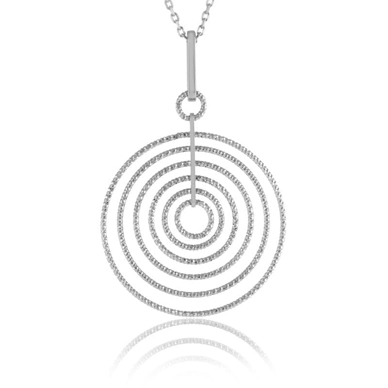 Silver Large Conical Pendant