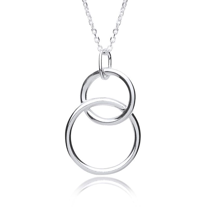 Silver Double Circle Pendant