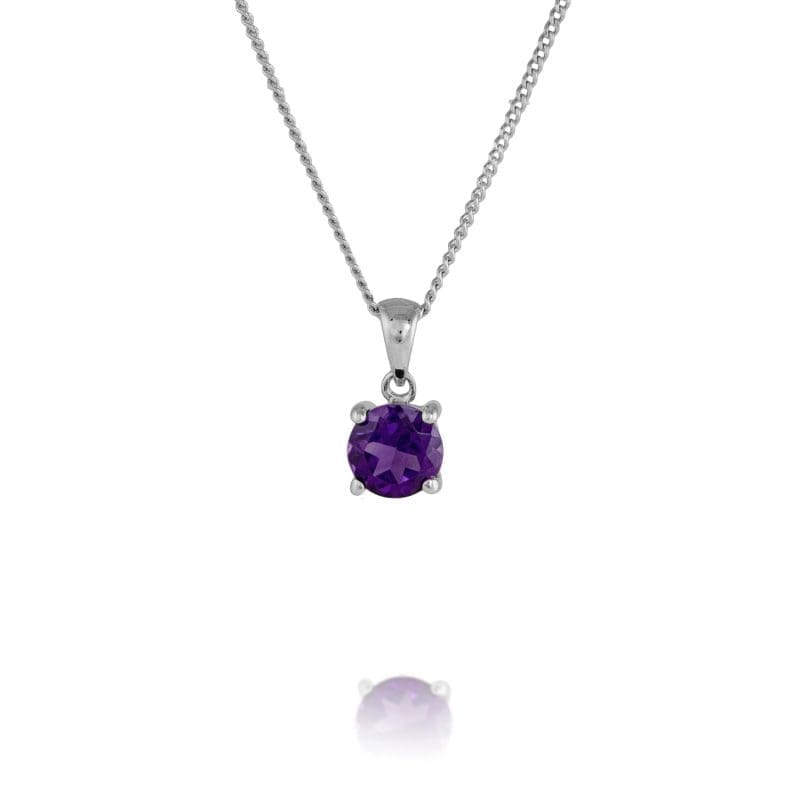 9ct-white-gold-amethyst-pendant