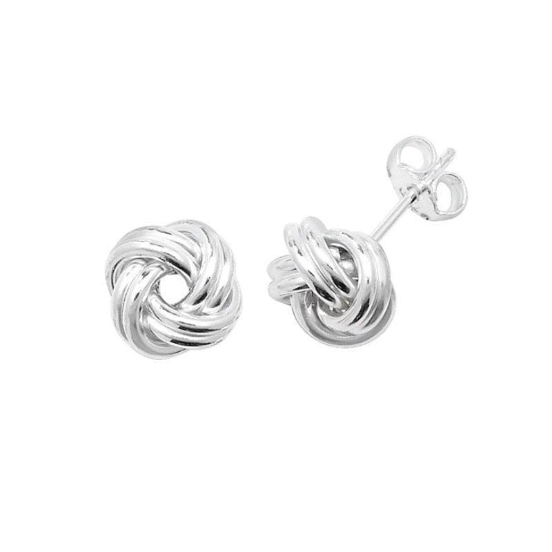Silver Knot Studs