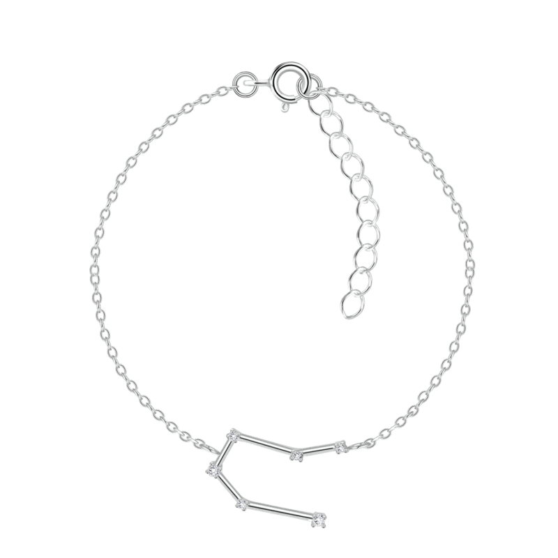 Silver Gemini Constellation Bracelet