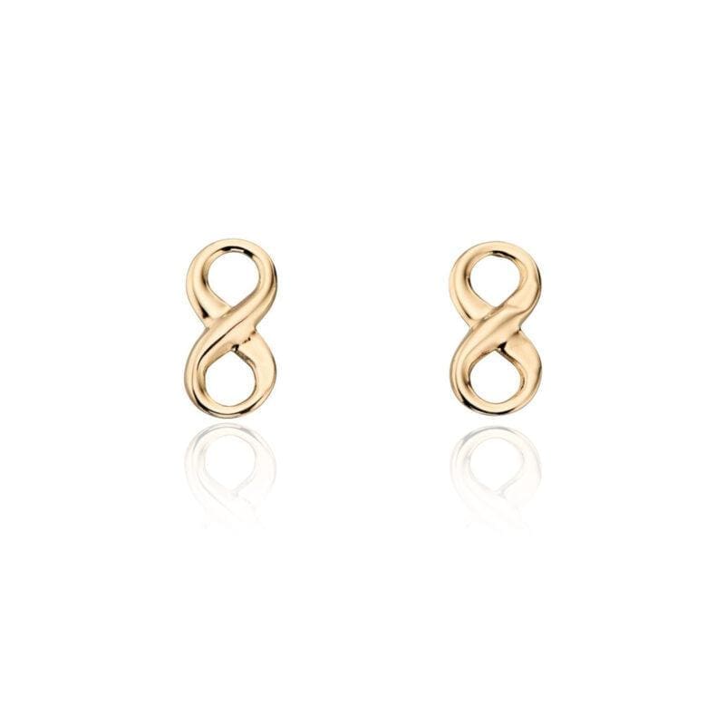 9ct Gold Infinity Studs