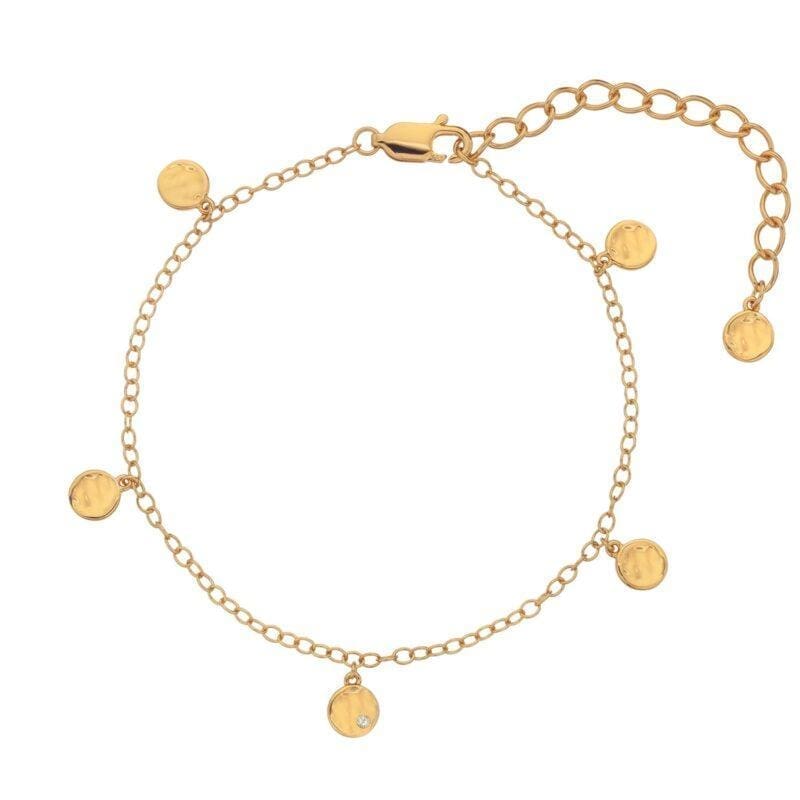 Hot Diamonds X JJ 18ct Gold Plated Lunar Bracelet