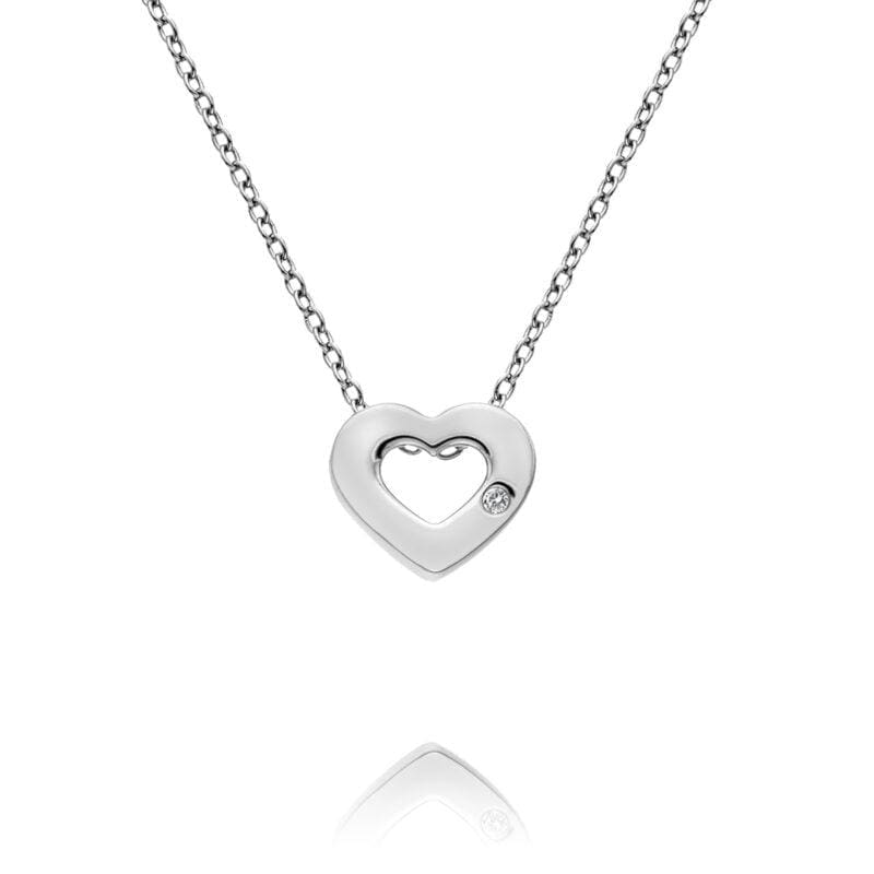 Silver Hot Diamonds Amulet Heart Pendant
