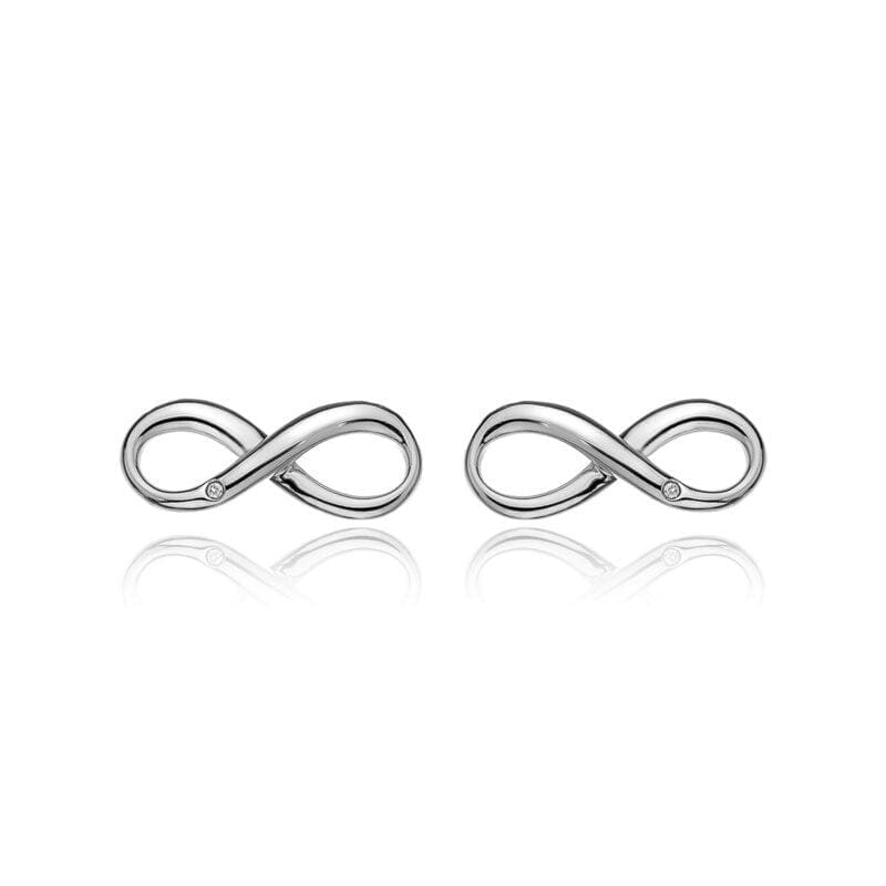Silver Hot Diamonds Infinity Fresh Studs