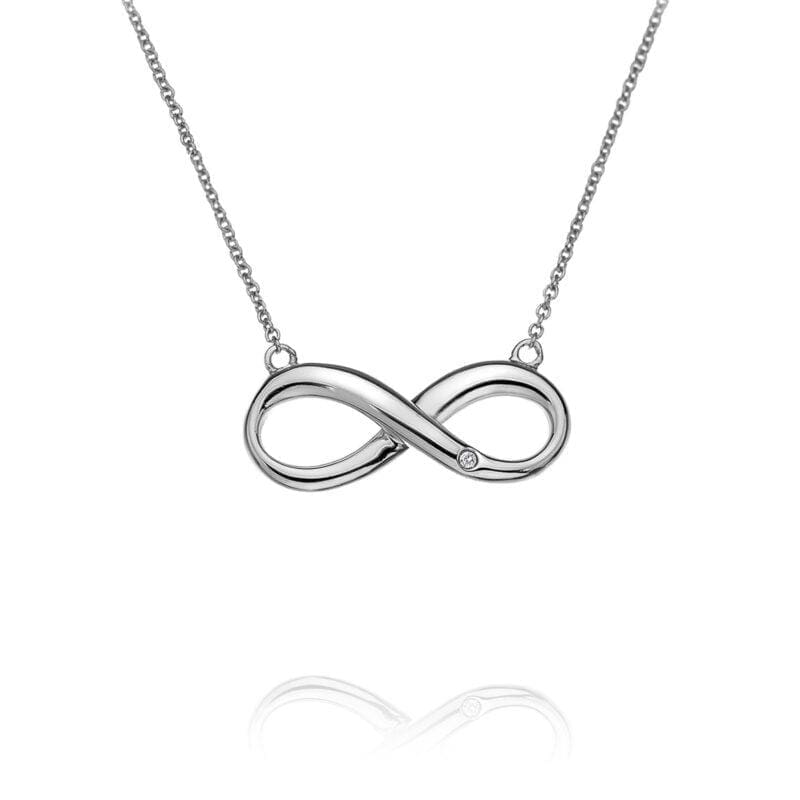 Silver Hot Diamonds Infinity Fresh Necklace