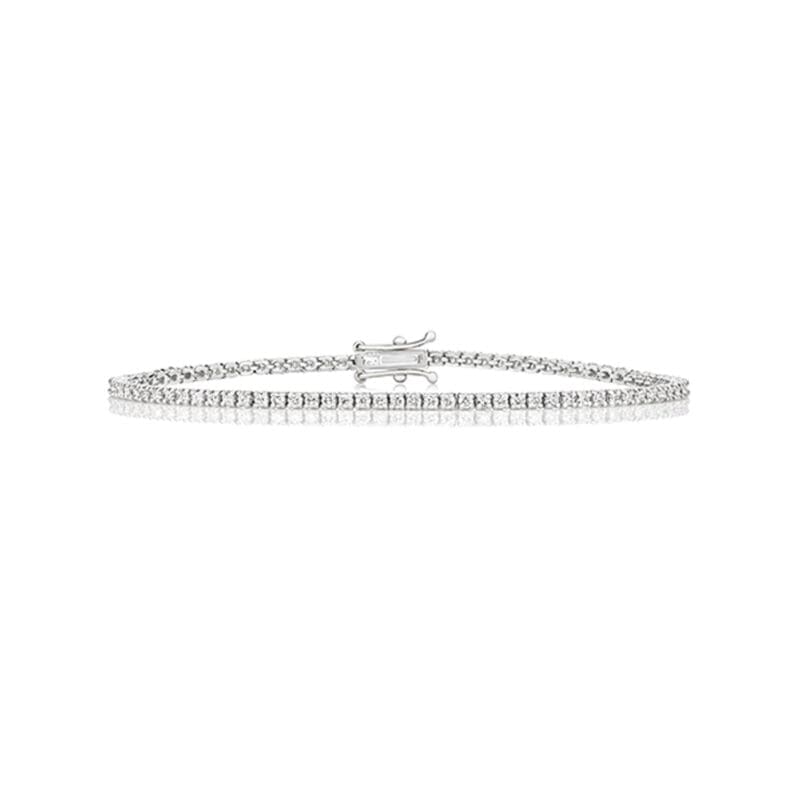18ct White Gold Diamond Tennis Bracelet