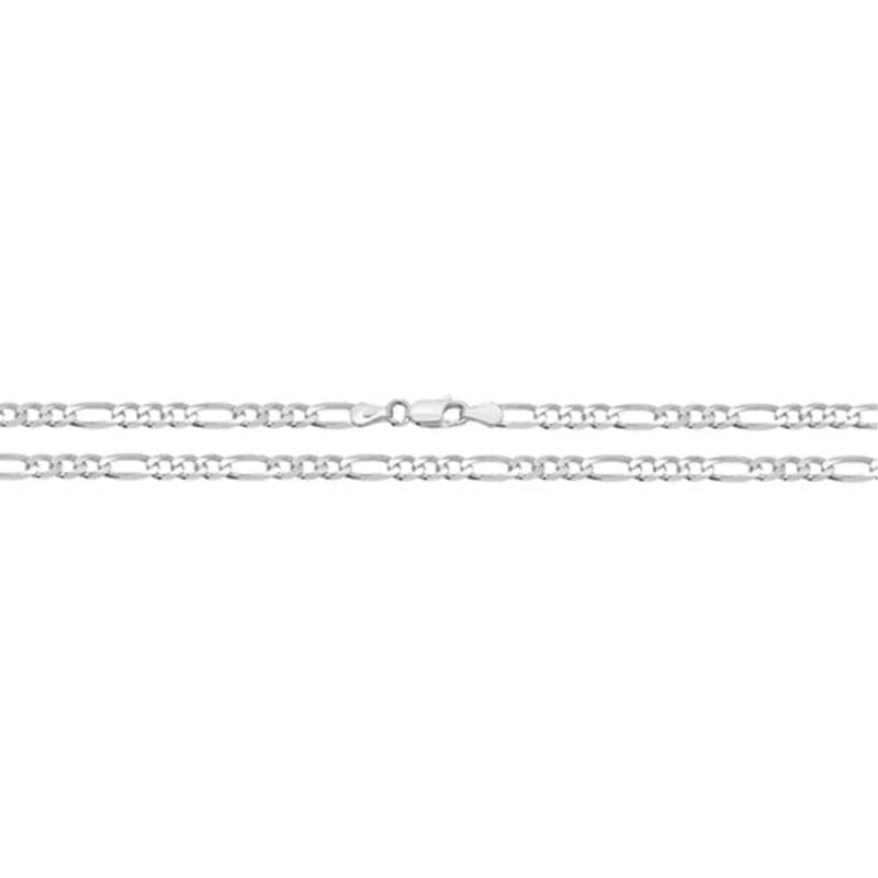 Silver Figaro Bracelet