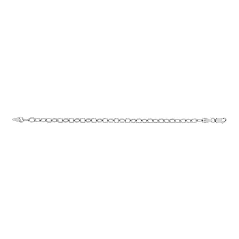Silver Oval Cable Bracelet