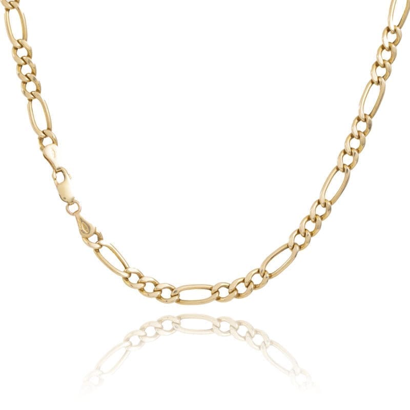 Pre-owned 9ct Gold Figaro Chain 18"