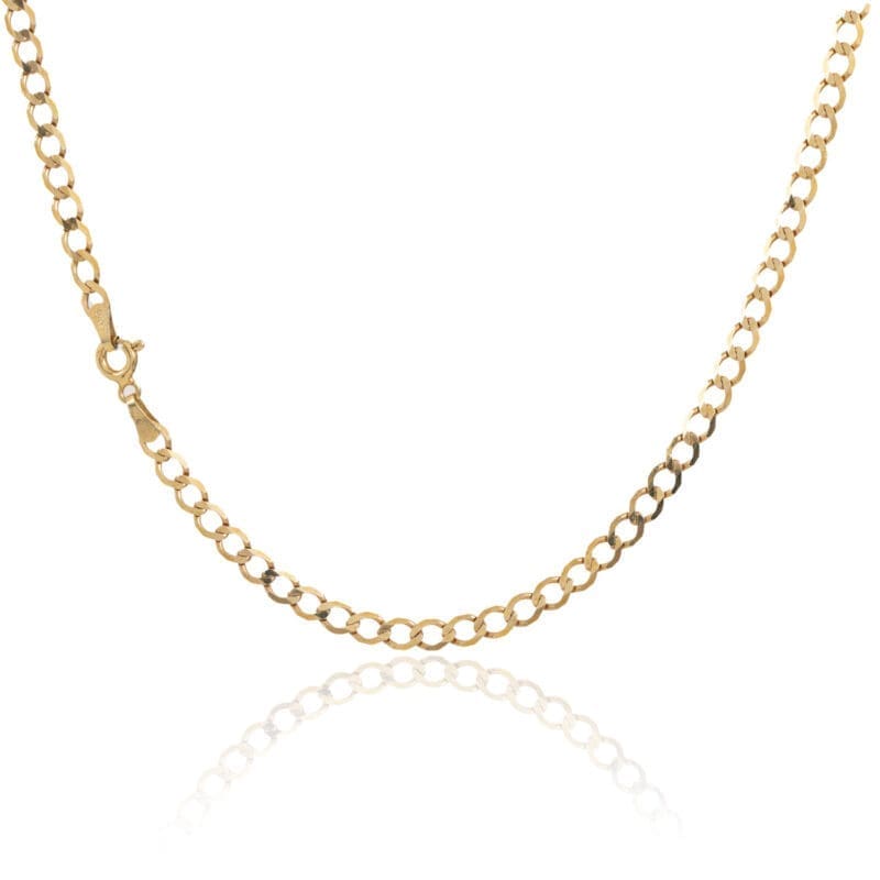 Pre-owned 9ct Gold Round Curb Chain