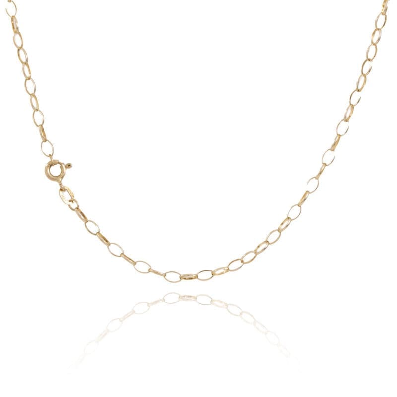 Pre-owned 9ct Gold Light Belcher Chain 18"