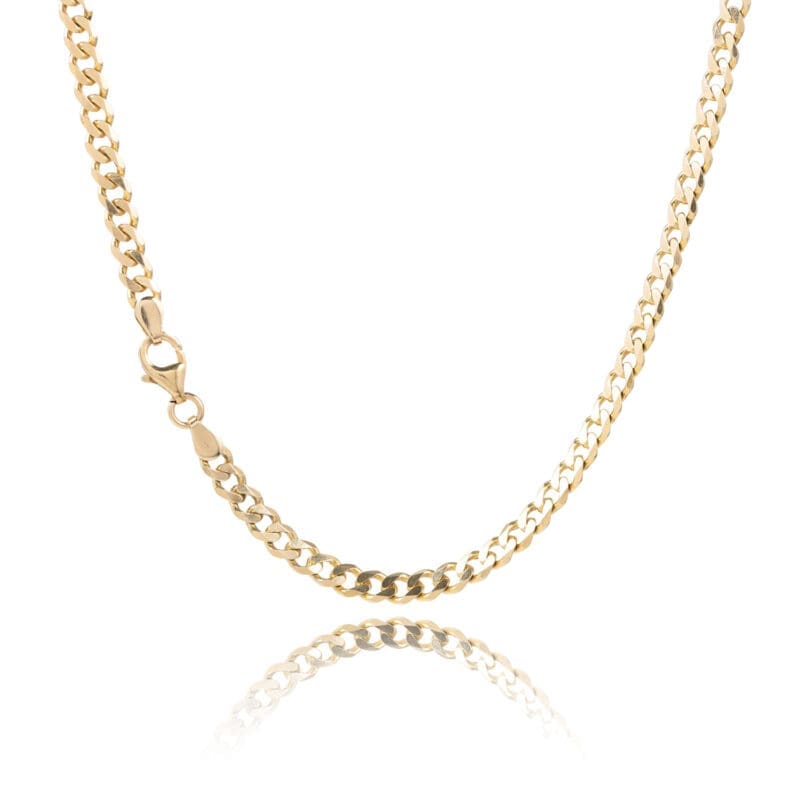 Pre-owned 9ct Gold Curb Chain 30"