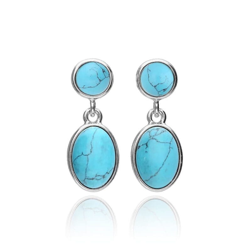 Silver Turquoise Earrings